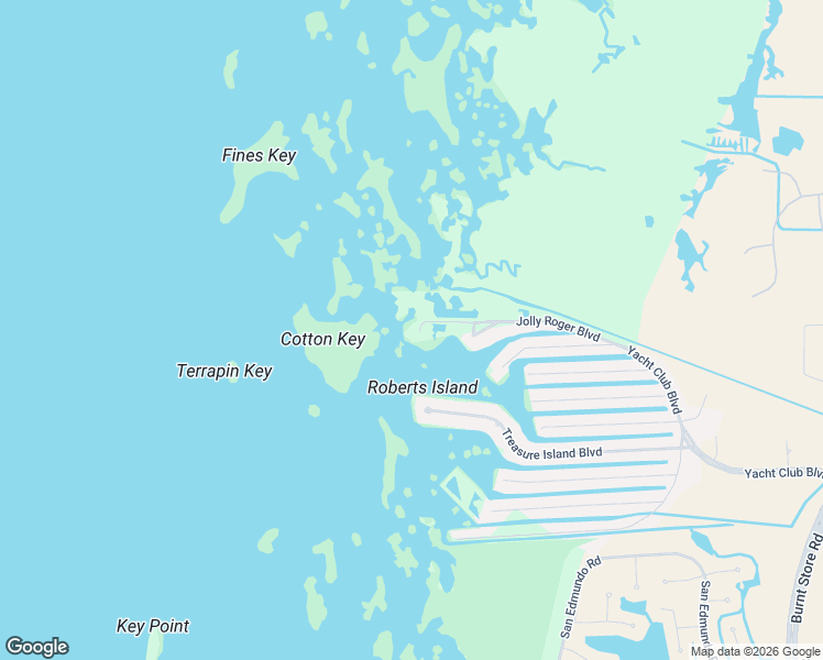 map of restaurants, bars, coffee shops, grocery stores, and more near 24047 Jolly Roger Boulevard in Punta Gorda