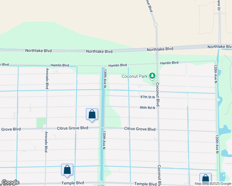 map of restaurants, bars, coffee shops, grocery stores, and more near 12783 87th Street North in West Palm Beach