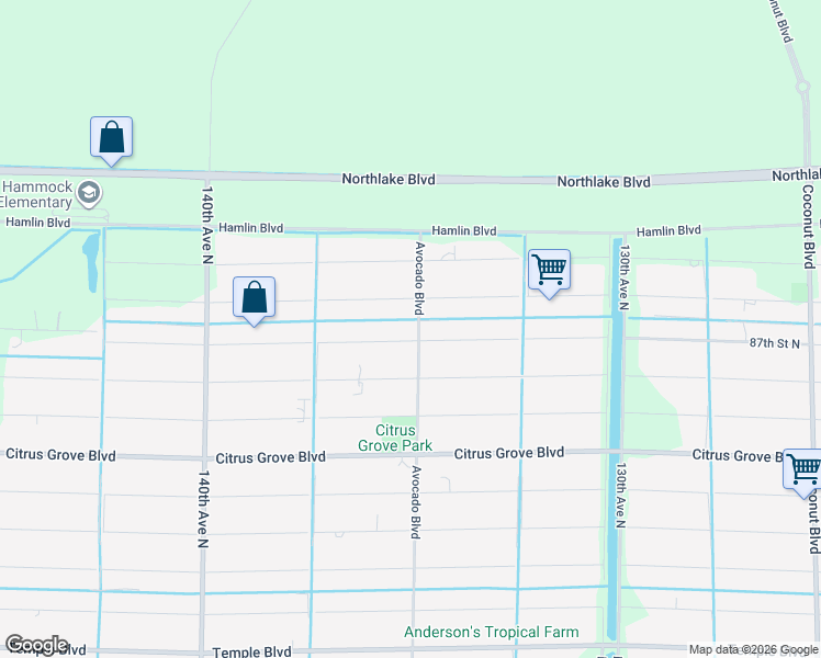 map of restaurants, bars, coffee shops, grocery stores, and more near 8745 Avocado Boulevard in West Palm Beach
