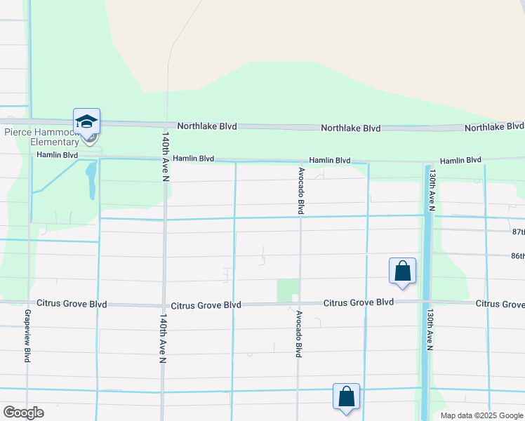 map of restaurants, bars, coffee shops, grocery stores, and more near 13593 87th Street North in West Palm Beach