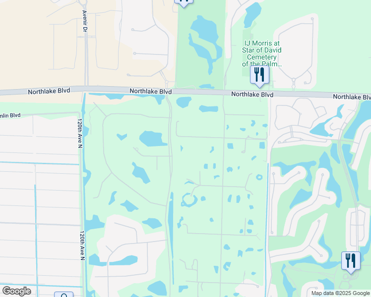 map of restaurants, bars, coffee shops, grocery stores, and more near 11426 88th Road North in West Palm Beach