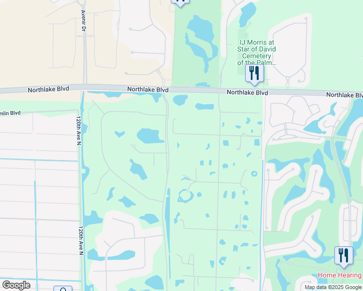 map of restaurants, bars, coffee shops, grocery stores, and more near 11426 88th Road North in West Palm Beach