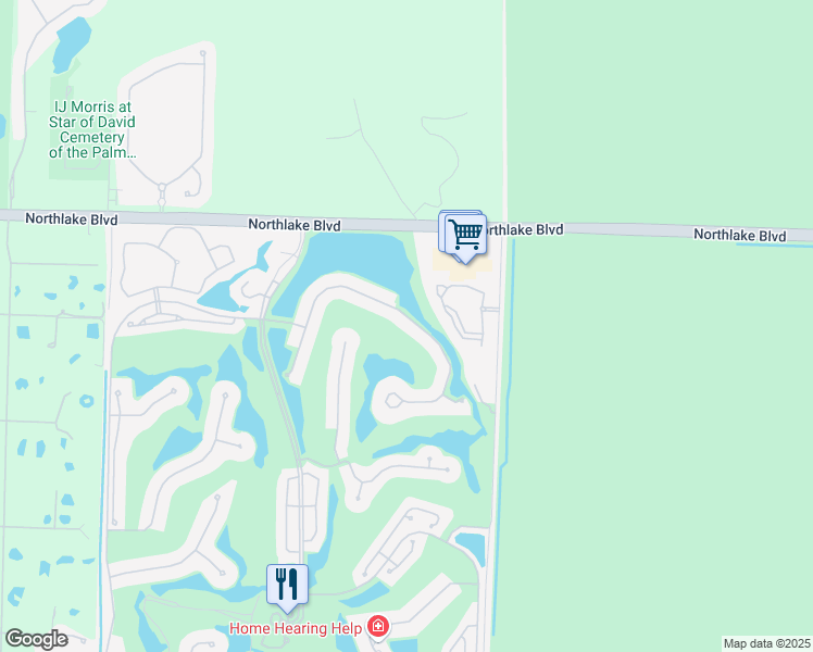 map of restaurants, bars, coffee shops, grocery stores, and more near 8992 Lakes Boulevard in West Palm Beach