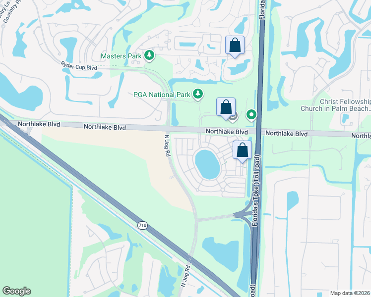 map of restaurants, bars, coffee shops, grocery stores, and more near 8207 Calterra Drive in Palm Beach Gardens