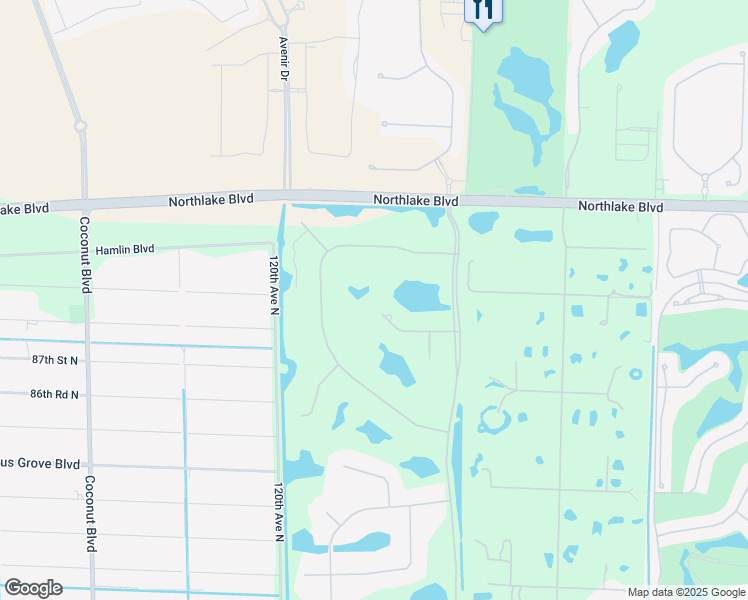 map of restaurants, bars, coffee shops, grocery stores, and more near 11583 Buckhaven Lane in West Palm Beach