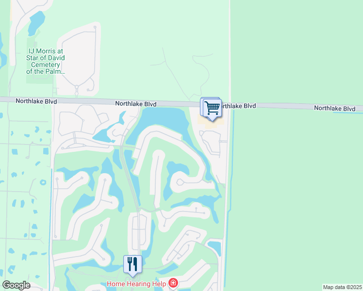 map of restaurants, bars, coffee shops, grocery stores, and more near 8988 Lakes Boulevard in West Palm Beach