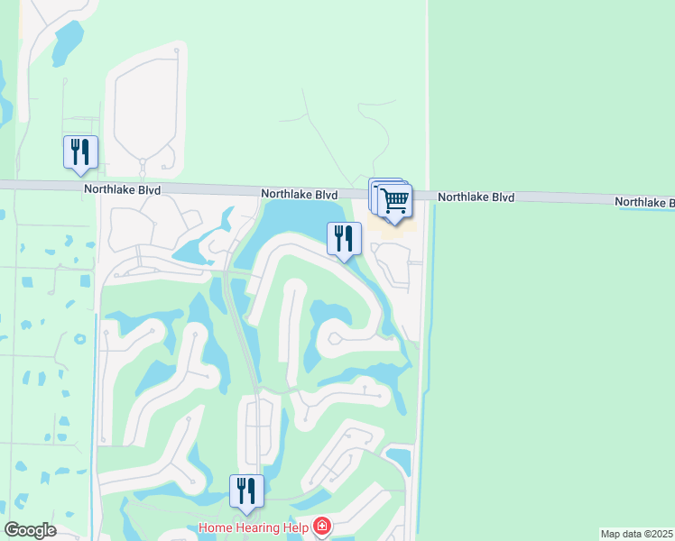 map of restaurants, bars, coffee shops, grocery stores, and more near 8988 Lakes Boulevard in West Palm Beach