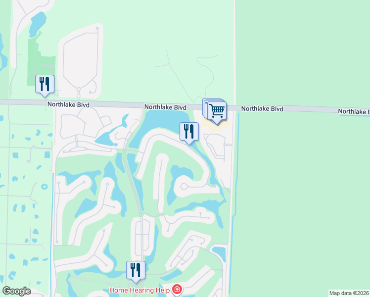 map of restaurants, bars, coffee shops, grocery stores, and more near 8986 Lakes Boulevard in West Palm Beach