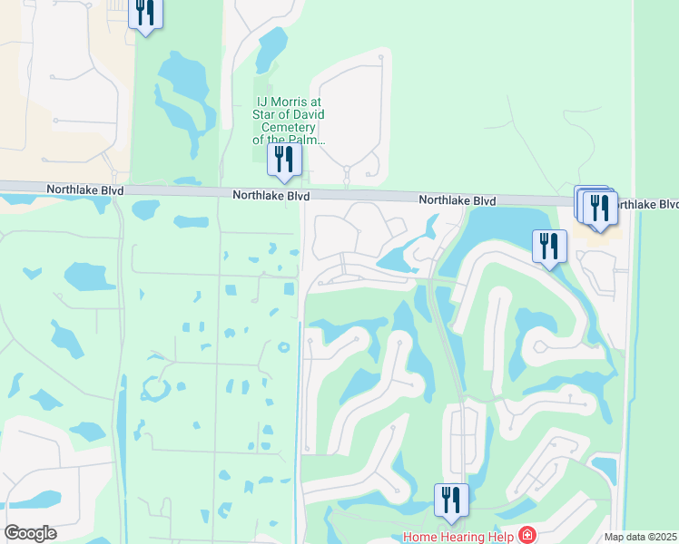 map of restaurants, bars, coffee shops, grocery stores, and more near 10757 Waterford Place in West Palm Beach