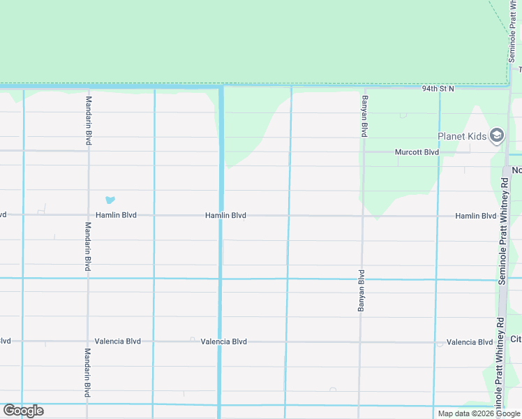map of restaurants, bars, coffee shops, grocery stores, and more near 16857 Hamlin Boulevard in Loxahatchee