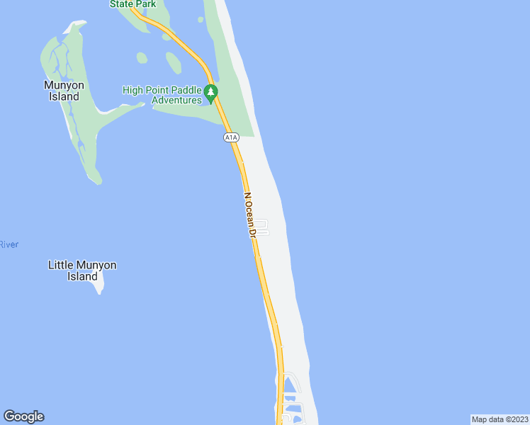 map of restaurants, bars, coffee shops, grocery stores, and more near 5420 North Ocean Drive in Riviera Beach