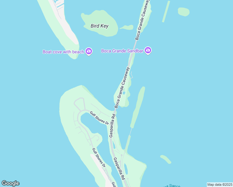 map of restaurants, bars, coffee shops, grocery stores, and more near 6011 Boca Grande Causeway in Placida