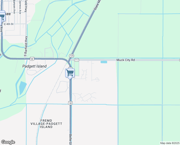 map of restaurants, bars, coffee shops, grocery stores, and more near 8693 Doveland Drive in Pahokee