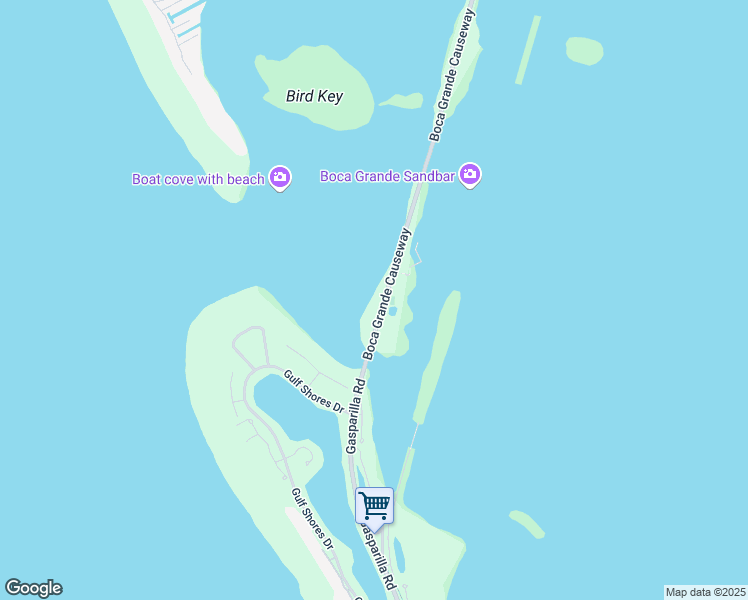 map of restaurants, bars, coffee shops, grocery stores, and more near 6011 Boca Grande Causeway in Placida