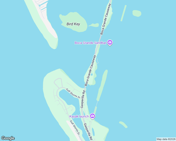 map of restaurants, bars, coffee shops, grocery stores, and more near 6020 Boca Grande Causeway in Boca Grande