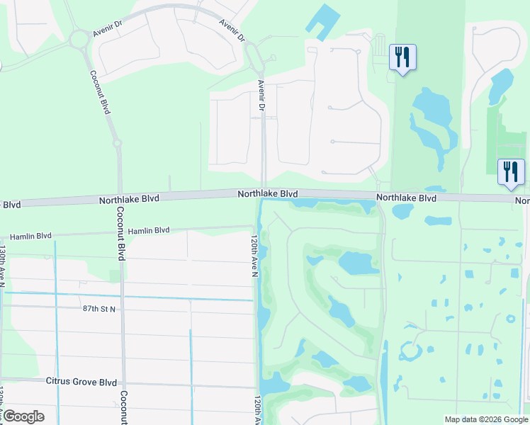 map of restaurants, bars, coffee shops, grocery stores, and more near 11894 Dunbar Court in West Palm Beach