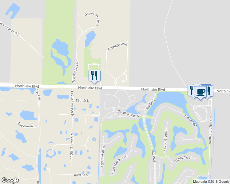 map of restaurants, bars, coffee shops, grocery stores, and more near 9056 Sand Pine Lane in West Palm Beach