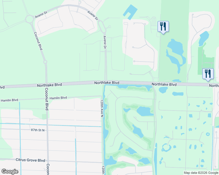 map of restaurants, bars, coffee shops, grocery stores, and more near 11875 Dunbar Court in West Palm Beach