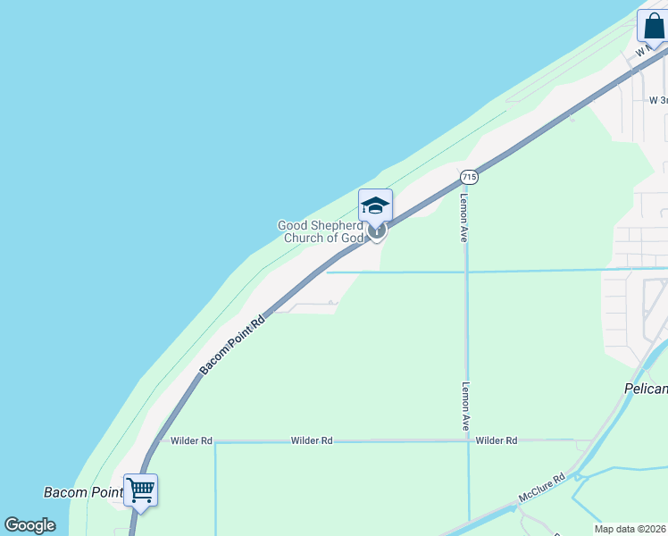 map of restaurants, bars, coffee shops, grocery stores, and more near 2020 Bacom Point Road in Pahokee