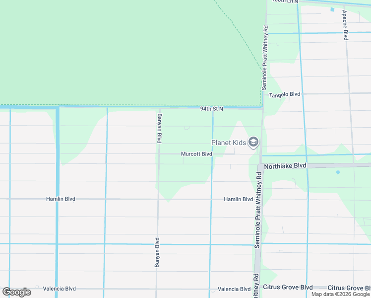 map of restaurants, bars, coffee shops, grocery stores, and more near 16332 Murcott Boulevard in Loxahatchee
