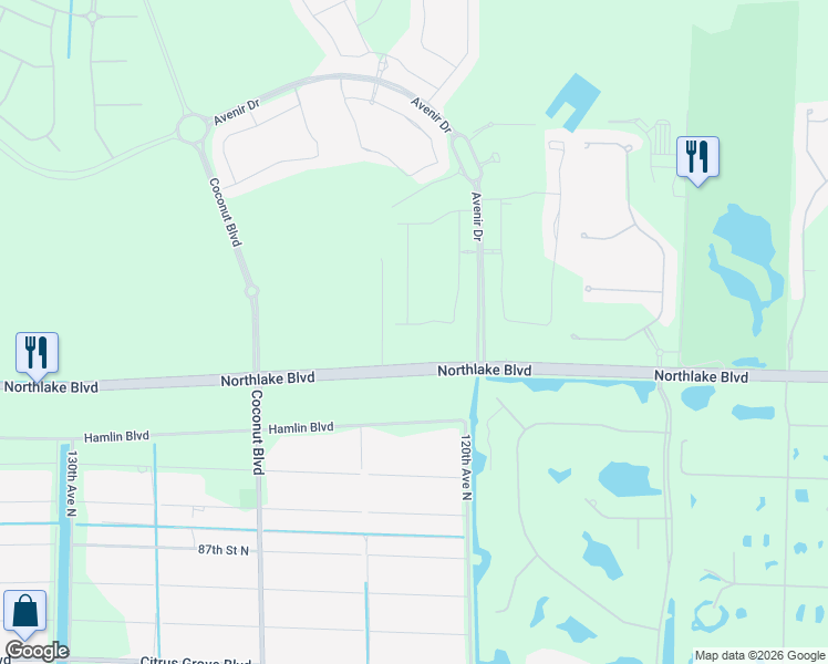 map of restaurants, bars, coffee shops, grocery stores, and more near 9268 Crestview Circle in Palm Beach Gardens