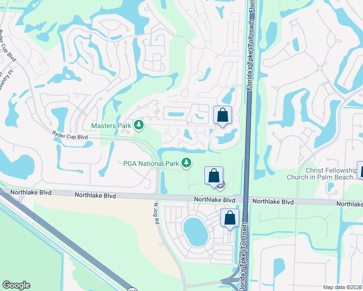 map of restaurants, bars, coffee shops, grocery stores, and more near 5 Lexington Lane East in Palm Beach Gardens