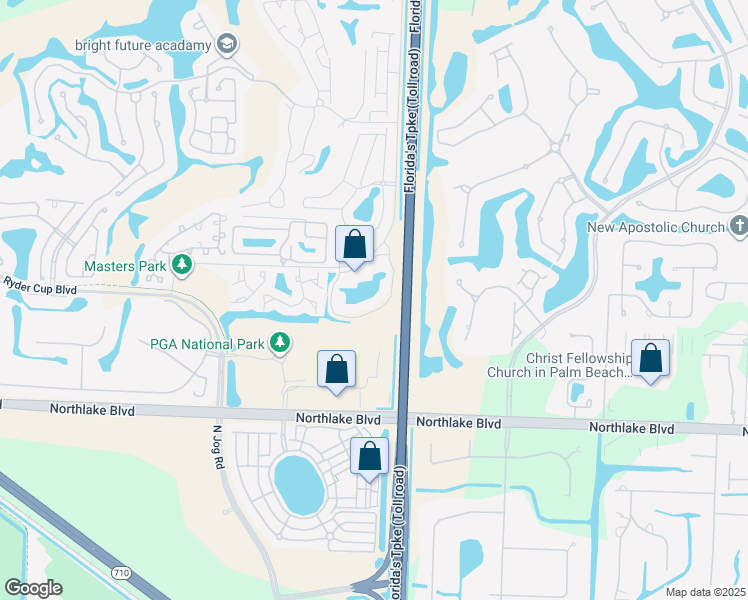 map of restaurants, bars, coffee shops, grocery stores, and more near 6 Cypress Point Drive in Palm Beach Gardens