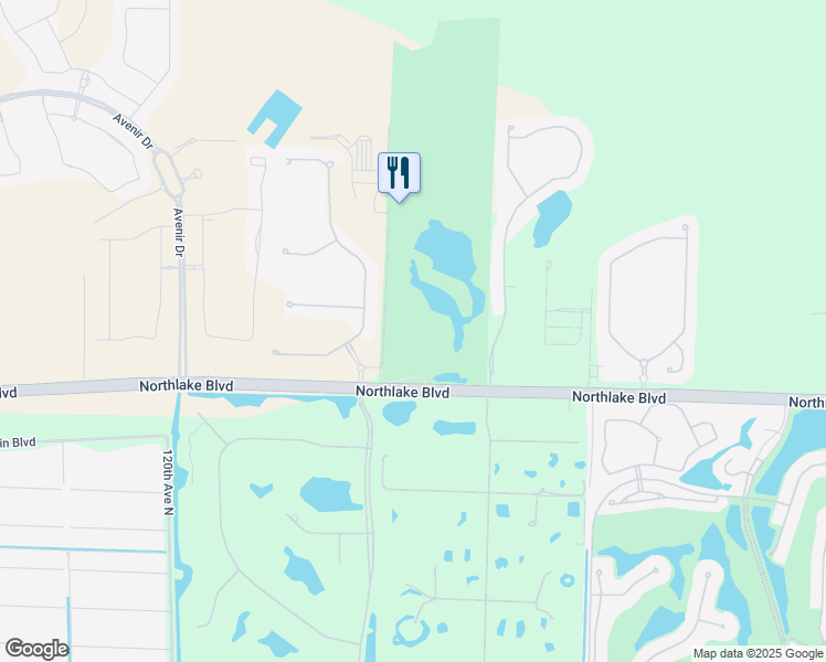 map of restaurants, bars, coffee shops, grocery stores, and more near Vaurus Ranch Road in Palm Beach Gardens