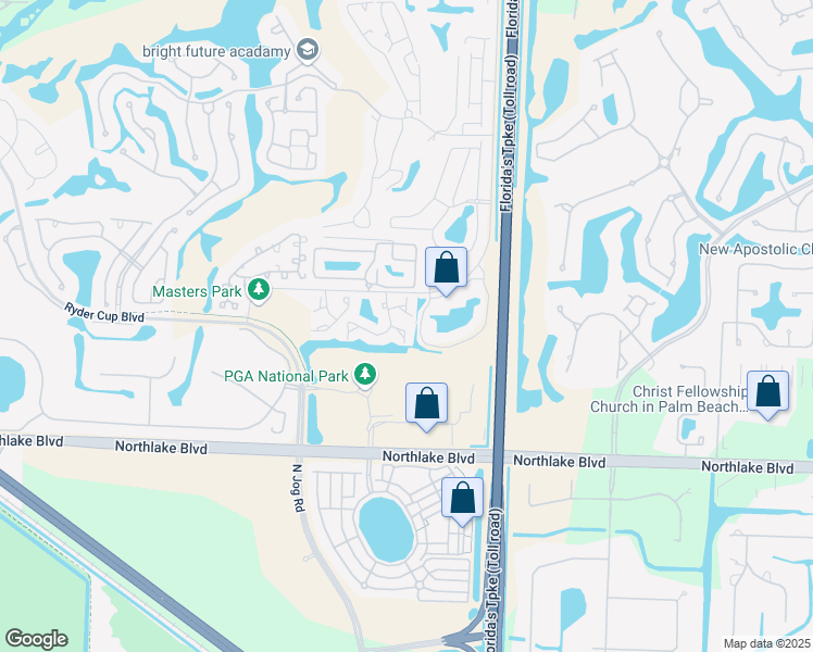 map of restaurants, bars, coffee shops, grocery stores, and more near 11 Lexington Lane East in Palm Beach Gardens