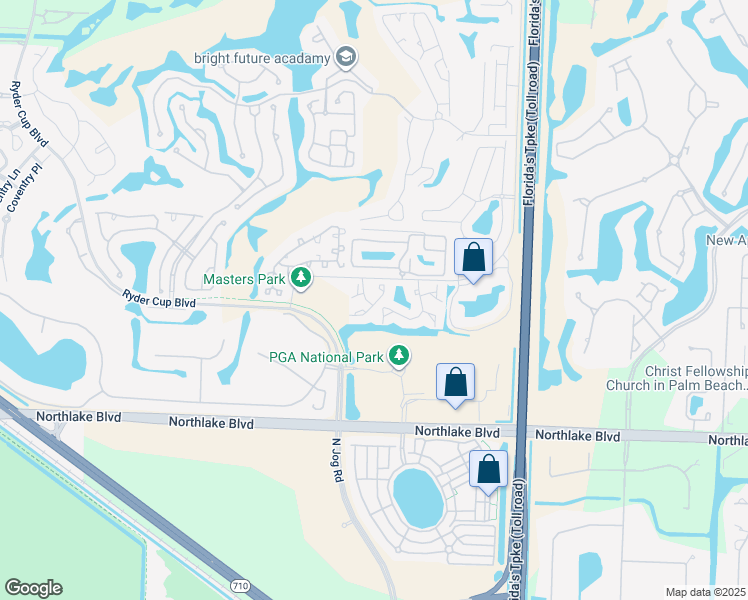 map of restaurants, bars, coffee shops, grocery stores, and more near 5 Lexington Lane East in Palm Beach Gardens