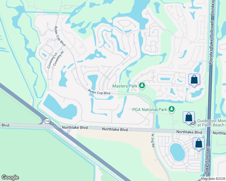 map of restaurants, bars, coffee shops, grocery stores, and more near 220 Eagleton Estates Boulevard in Palm Beach Gardens