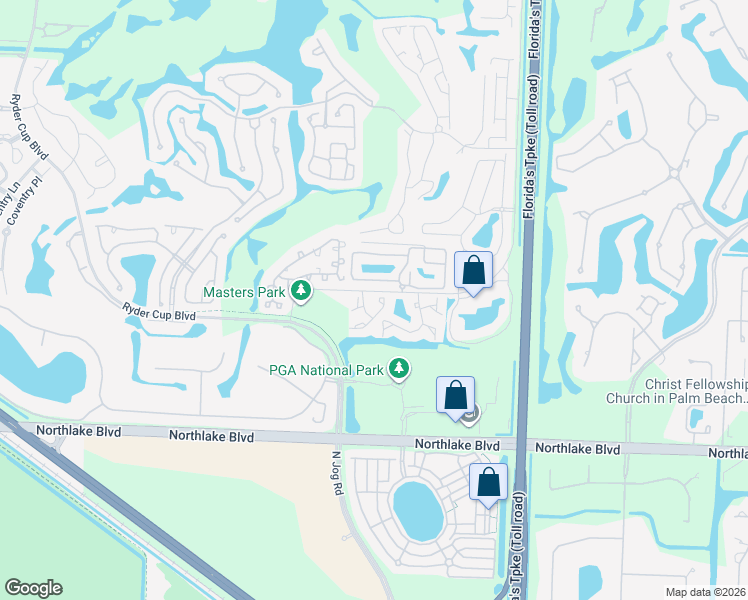 map of restaurants, bars, coffee shops, grocery stores, and more near 218 Canterbury Drive West in Palm Beach Gardens