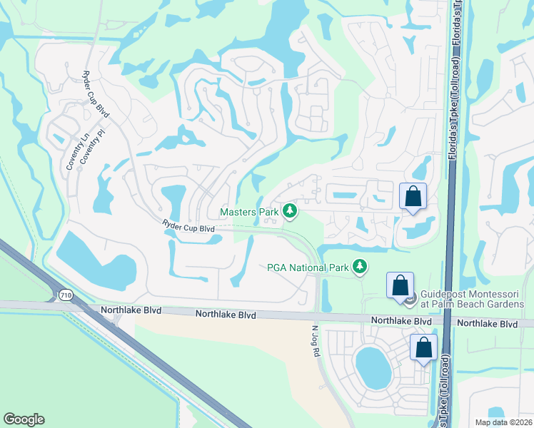 map of restaurants, bars, coffee shops, grocery stores, and more near 15 Admirals Court in Palm Beach Gardens