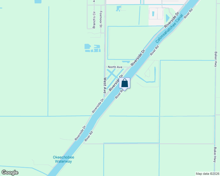 map of restaurants, bars, coffee shops, grocery stores, and more near 1014 Gulf Street Southwest in Moore Haven