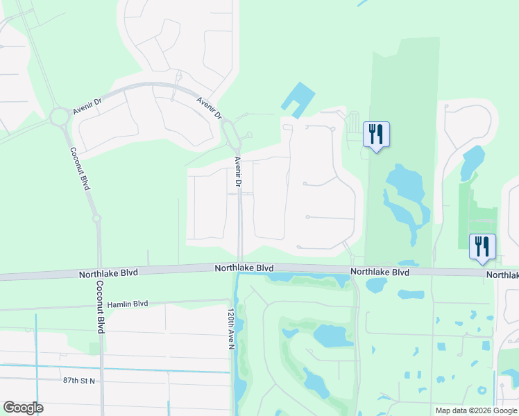 map of restaurants, bars, coffee shops, grocery stores, and more near 9366 Crestview Circle in Palm Beach Gardens