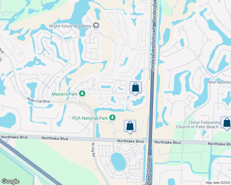 map of restaurants, bars, coffee shops, grocery stores, and more near 112 Canterbury Drive East in Palm Beach Gardens
