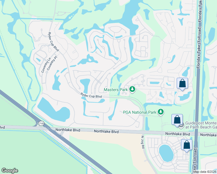 map of restaurants, bars, coffee shops, grocery stores, and more near 228 Eagleton Estates Boulevard in Palm Beach Gardens
