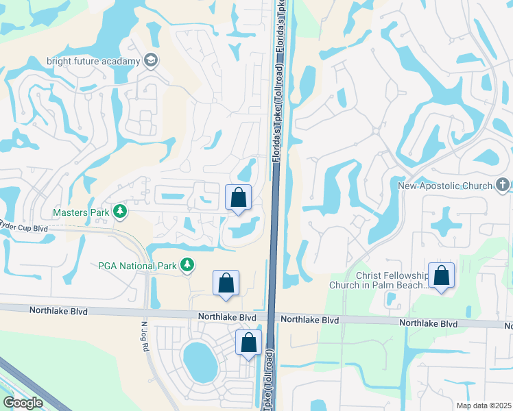 map of restaurants, bars, coffee shops, grocery stores, and more near 300 Cypress Point Drive in Palm Beach Gardens
