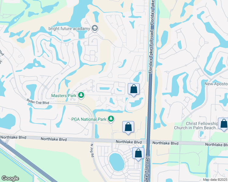 map of restaurants, bars, coffee shops, grocery stores, and more near 112 Canterbury Drive East in Palm Beach Gardens