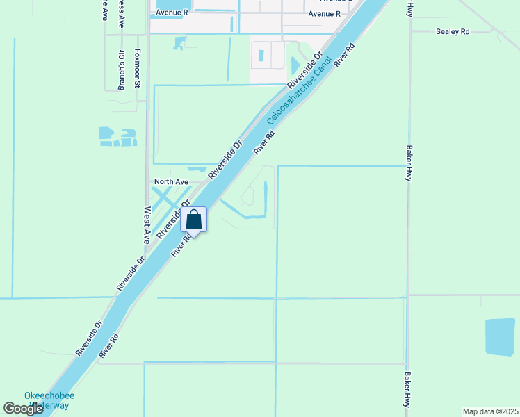 map of restaurants, bars, coffee shops, grocery stores, and more near 1038 Aster Avenue in Moore Haven