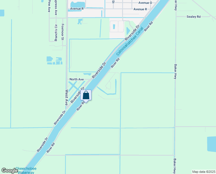 map of restaurants, bars, coffee shops, grocery stores, and more near 1038 Aster Avenue in Moore Haven