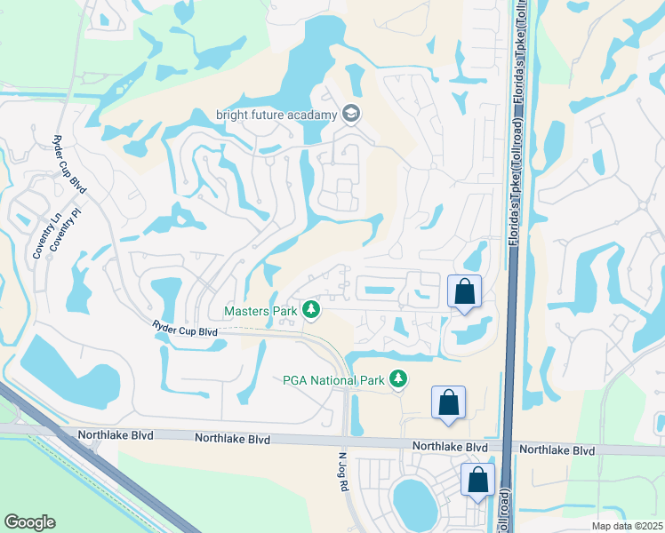 map of restaurants, bars, coffee shops, grocery stores, and more near 77 Admirals Court in Palm Beach Gardens