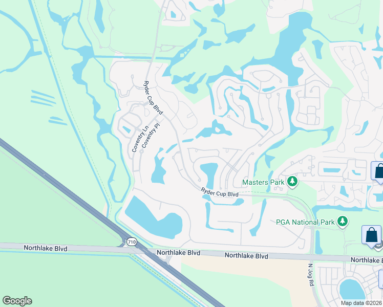 map of restaurants, bars, coffee shops, grocery stores, and more near 356 Eagleton Golf Drive in Palm Beach Gardens