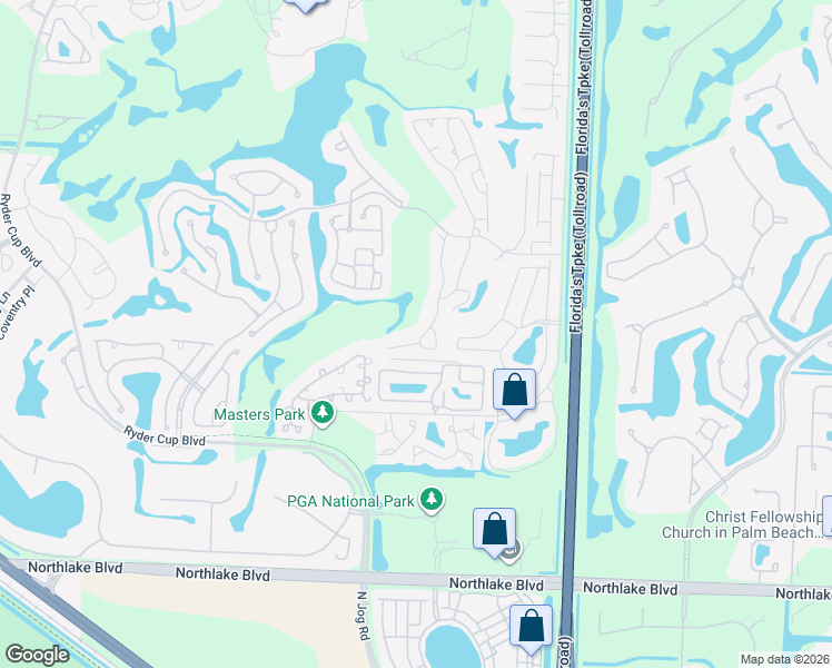 map of restaurants, bars, coffee shops, grocery stores, and more near 773 Windermere Way in Palm Beach Gardens