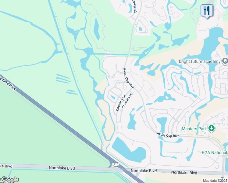 map of restaurants, bars, coffee shops, grocery stores, and more near 2204 Heather Run Terrace in Palm Beach Gardens