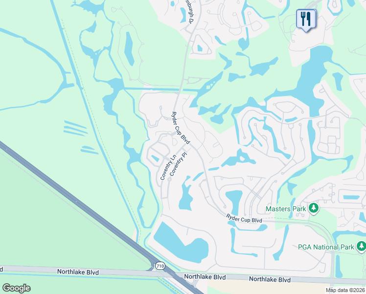 map of restaurants, bars, coffee shops, grocery stores, and more near 1141 Duncan Circle in Palm Beach Gardens