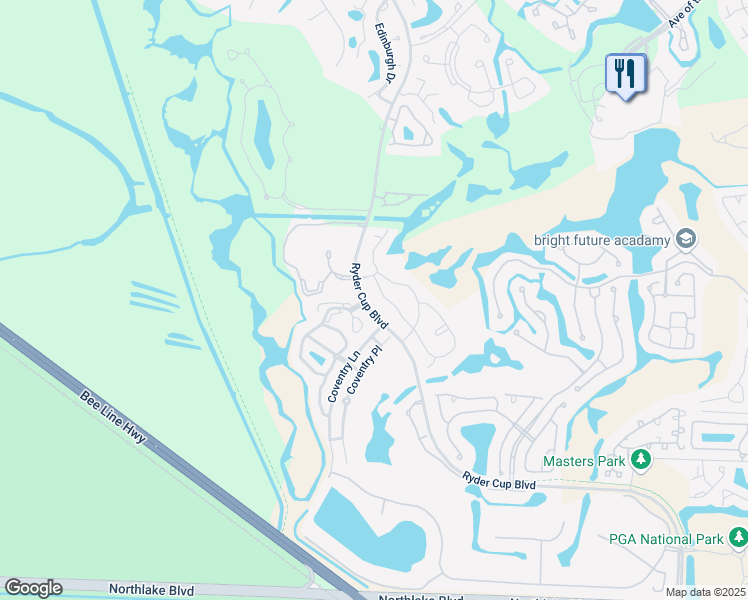 map of restaurants, bars, coffee shops, grocery stores, and more near 1101 Duncan Circle in Palm Beach Gardens