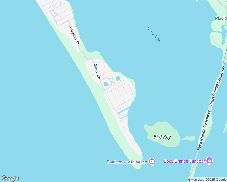 map of restaurants, bars, coffee shops, grocery stores, and more near 9544 Jolly Roger Trail in Placida