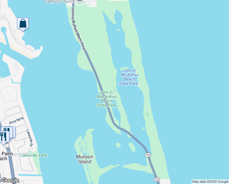 map of restaurants, bars, coffee shops, grocery stores, and more near 10900 Jack Nicklaus Drive in North Palm Beach