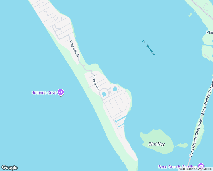 map of restaurants, bars, coffee shops, grocery stores, and more near 9394 Little Gasparilla in Placida